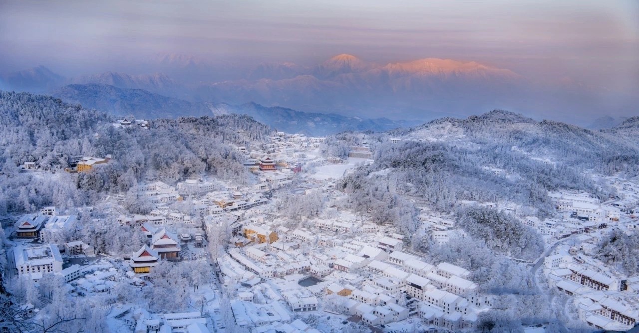 雪后初晴,九华山宛若仙境(多图)
