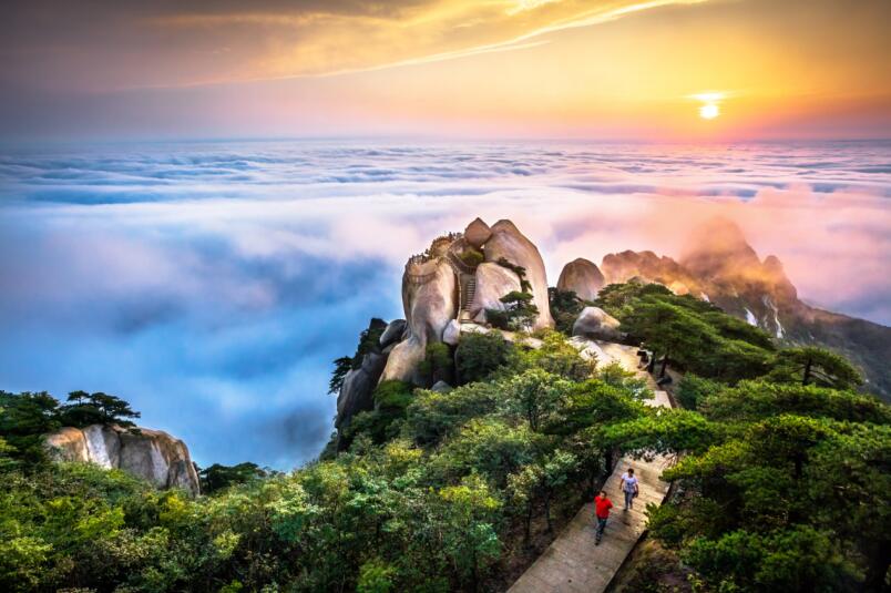 天柱山美景。